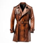 Leather Trench Coat Mg7220d006 Street Fashion Jackets Murtazagroup 5